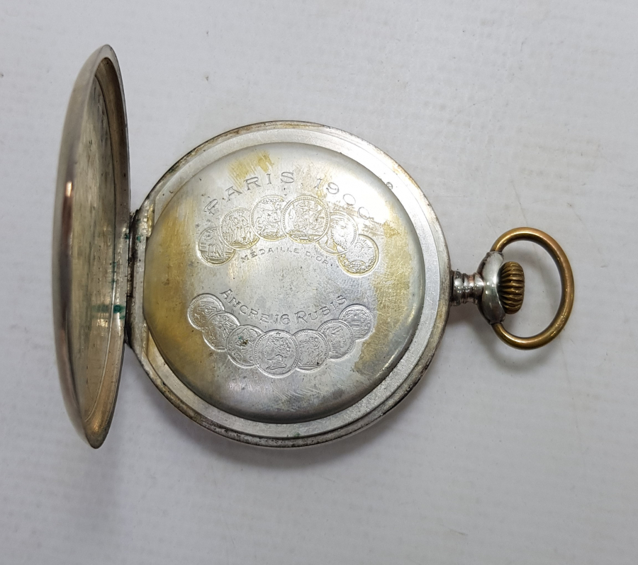 1900 TARİHLİ LEOPARD GÜMÜŞ CEP SAATİ