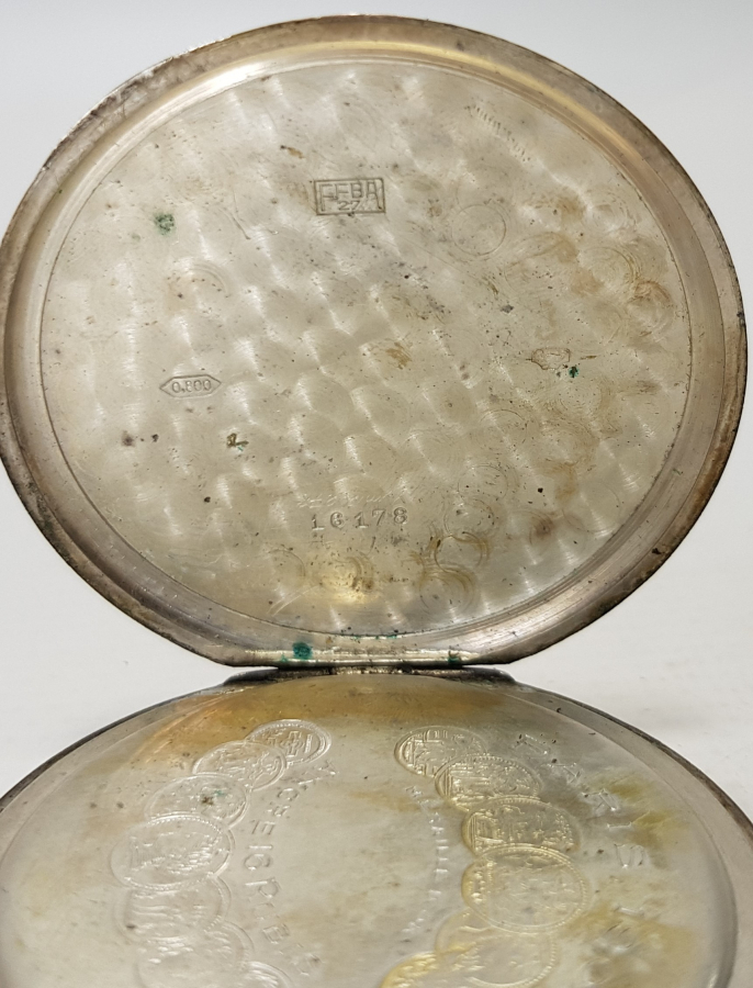 1900 TARİHLİ LEOPARD GÜMÜŞ CEP SAATİ