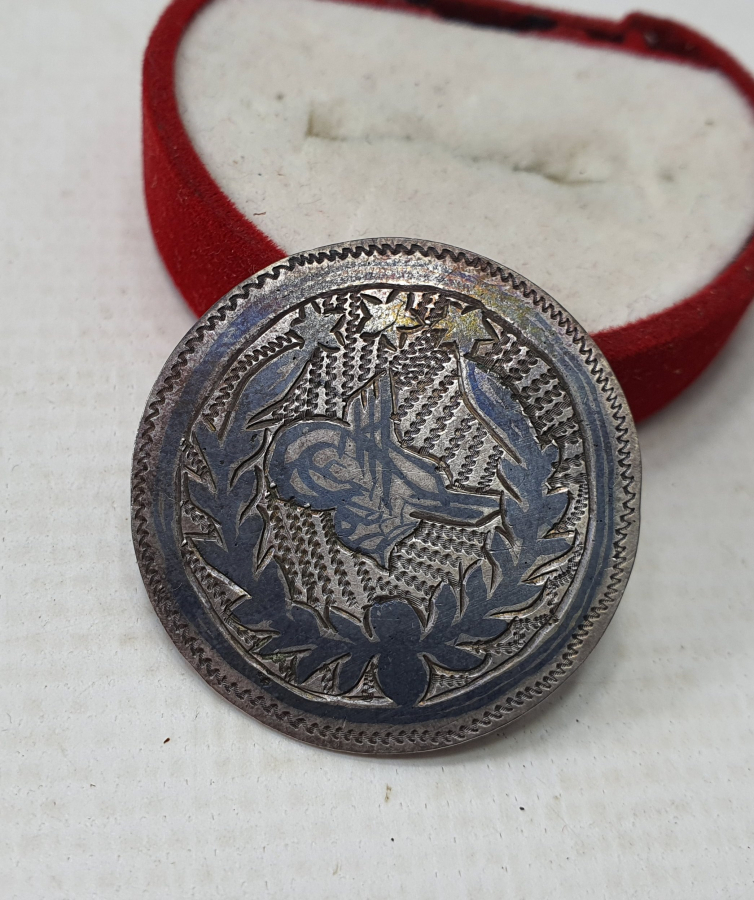 2. MAHMUD HANDÖNEMİ ÇOK NADİR SAVATLI VE TUĞRALI GÜMÜŞ PAŞA DÜĞMESİ