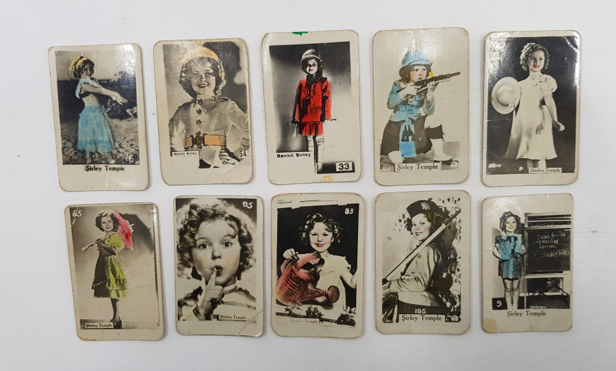 ESKİ BAKKALİYE: ULUS BİSKÜİT EVİ RENKLİ ŞİRLEY KARTLARI 