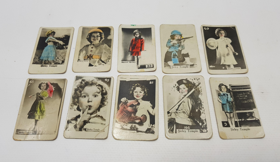 ESKİ BAKKALİYE: ULUS BİSKÜİT EVİ RENKLİ ŞİRLEY KARTLARI 