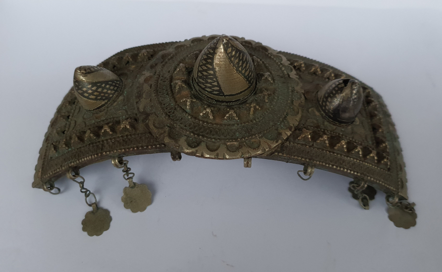 OSMANLI DÖNEMİ 1800 BAŞLARI ÇARK-I FELEK MOTİFLİ ÇERKES İŞİ GELİN KEMERİ