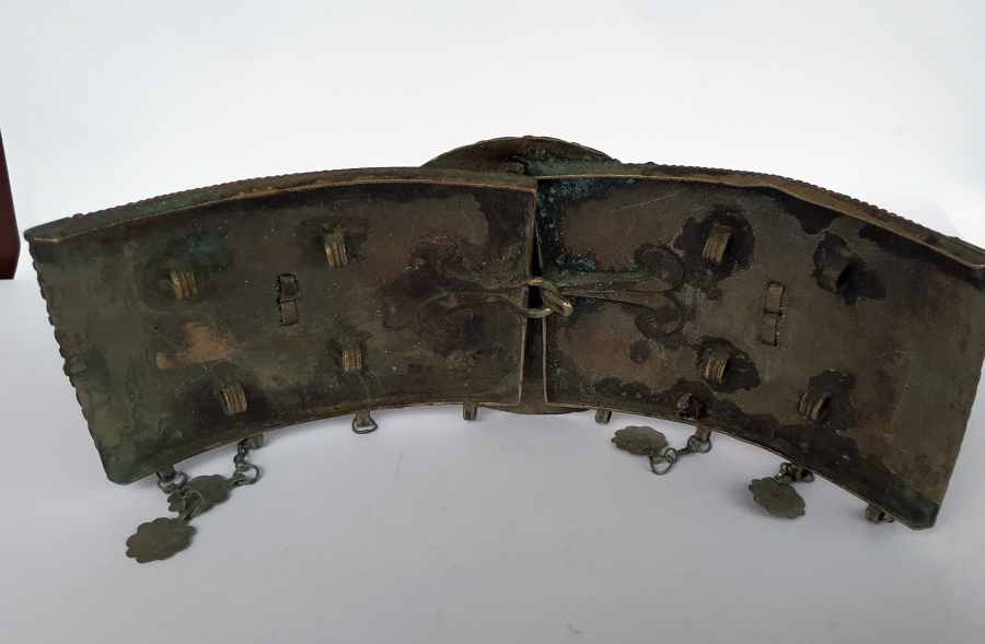 OSMANLI DÖNEMİ 1800 BAŞLARI ÇARK-I FELEK MOTİFLİ ÇERKES İŞİ GELİN KEMERİ