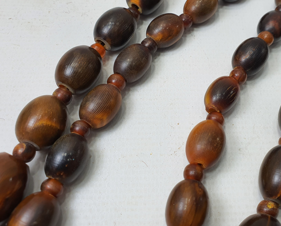 OSMANLI DÖNEMİ BOYNUZDAN MAMUL BÜYÜK BOY GERDANLIK - GERGEDAN BOYNUZU OLABİLİR