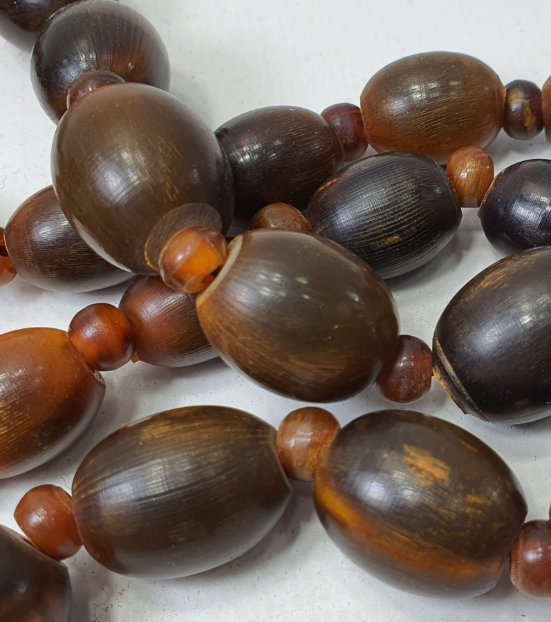 OSMANLI DÖNEMİ BOYNUZDAN MAMUL BÜYÜK BOY GERDANLIK - GERGEDAN BOYNUZU OLABİLİR