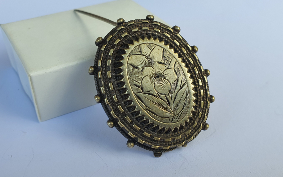 OSMANLI DÖNEMİ ÇERKES İŞİ TAMAMI EL KAZIMA BROŞ