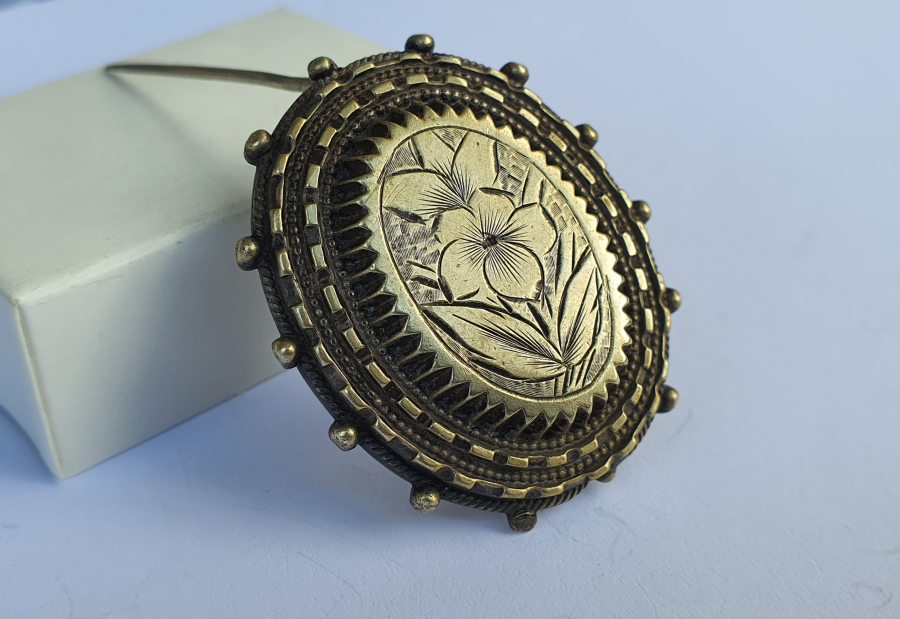 OSMANLI DÖNEMİ ÇERKES İŞİ TAMAMI EL KAZIMA BROŞ