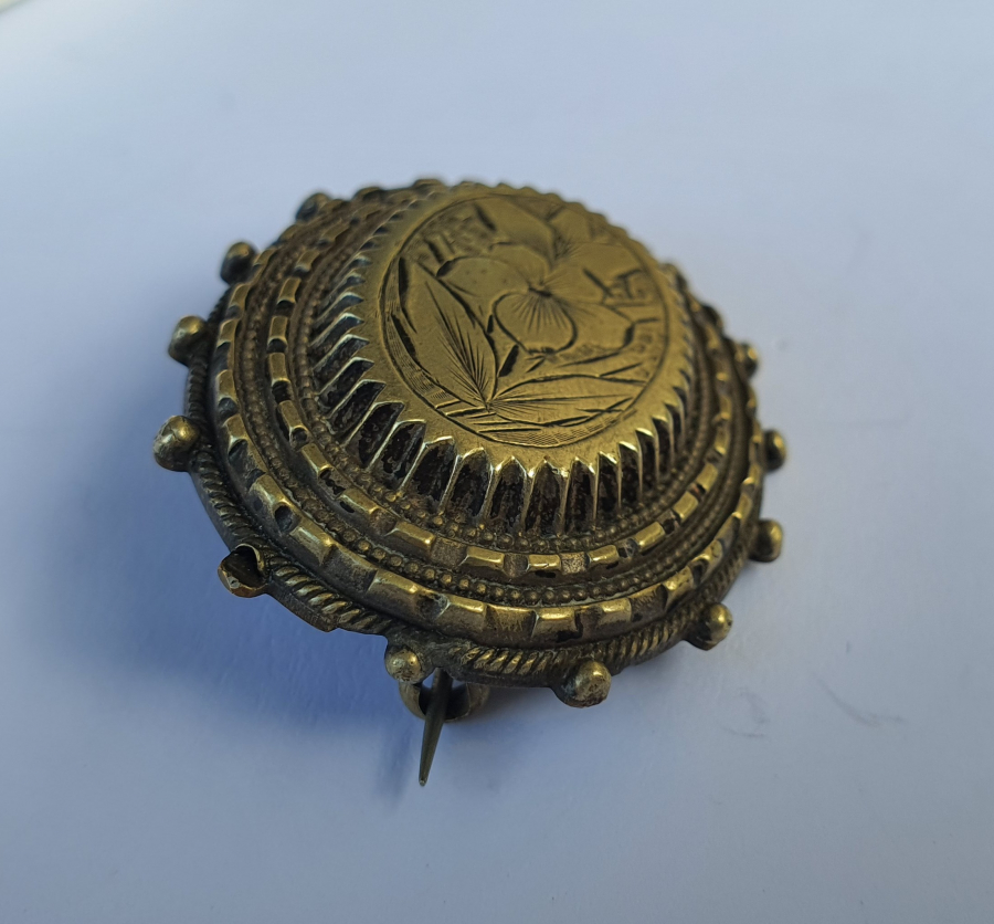 OSMANLI DÖNEMİ ÇERKES İŞİ TAMAMI EL KAZIMA BROŞ