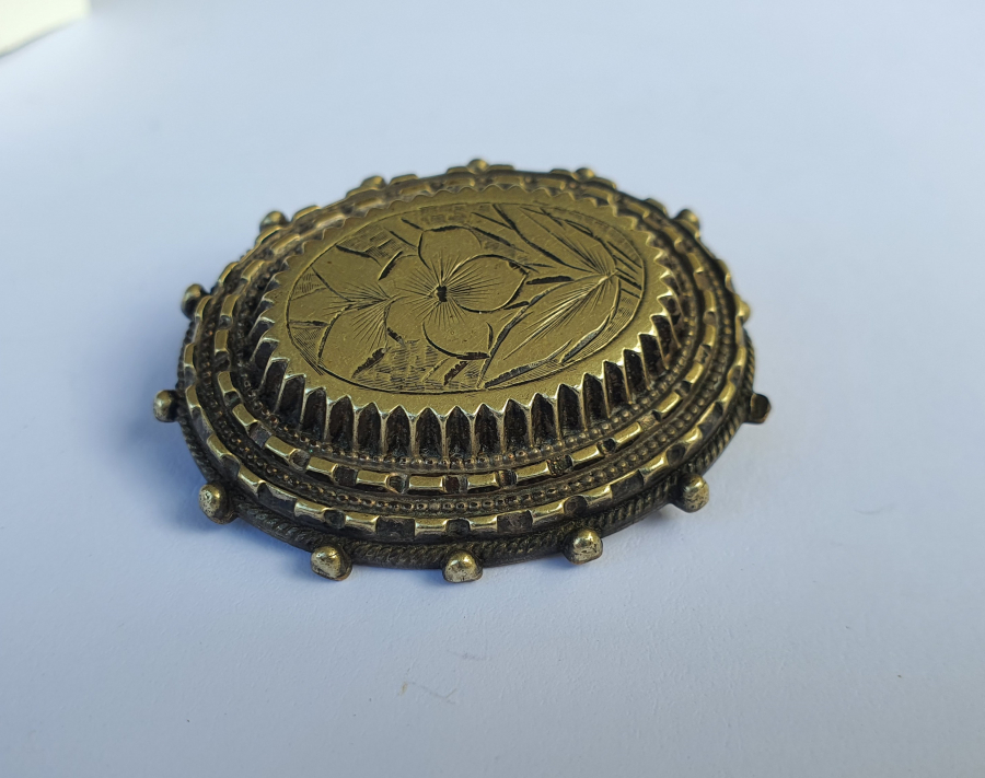 OSMANLI DÖNEMİ ÇERKES İŞİ TAMAMI EL KAZIMA BROŞ