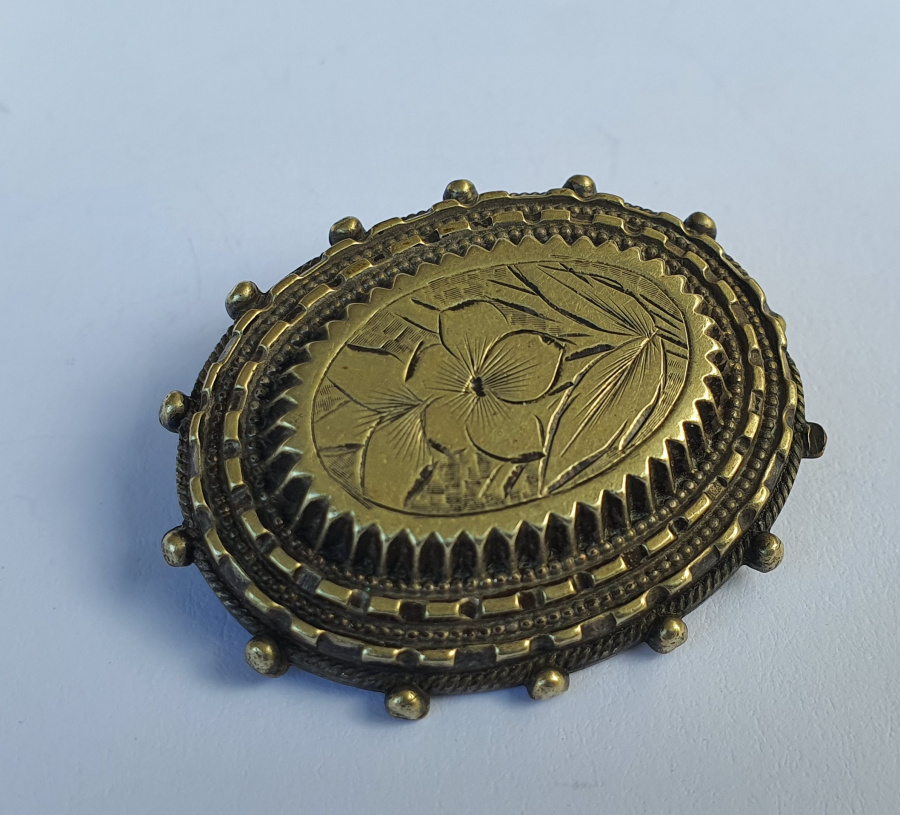 OSMANLI DÖNEMİ ÇERKES İŞİ TAMAMI EL KAZIMA BROŞ