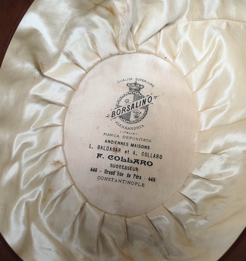 OSMANLI DÖNEMİ CONSTANTİNOPLE YAZILI MELON ŞAPKA - YAHUDİ ŞAPKASI