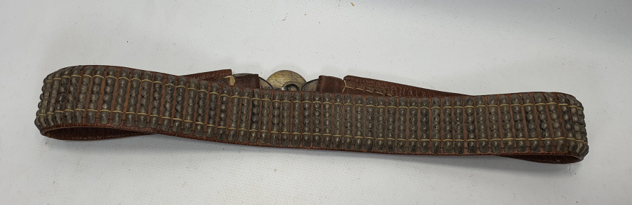 OSMANLI DÖNEMİ NADİR FORMDA CEYLAN DERİSİ VE GÜMÜŞTEN ÇERKES KEMERİ