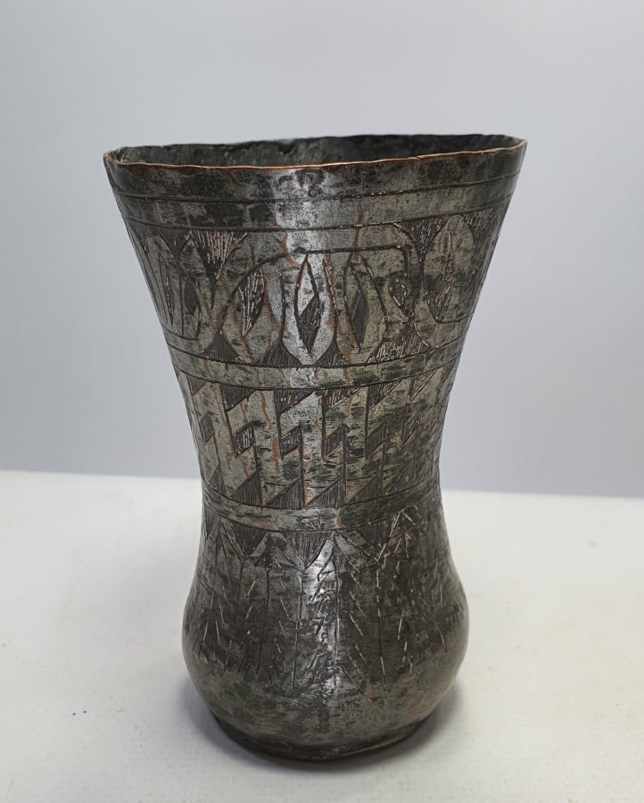 OSMANLI DÖNEMİ NADİR FORMDA TAMAMI İŞLEMELİ BOSNA İŞİ BARDAK