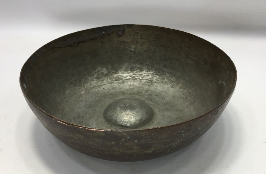 OSMANLI DÖNEMİ ORTASI YAZILI TUNÇ HAMAM TASI