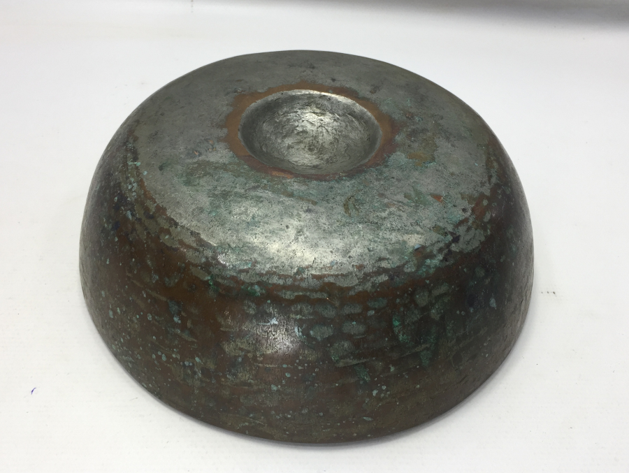 OSMANLI DÖNEMİ ORTASI YAZILI TUNÇ HAMAM TASI