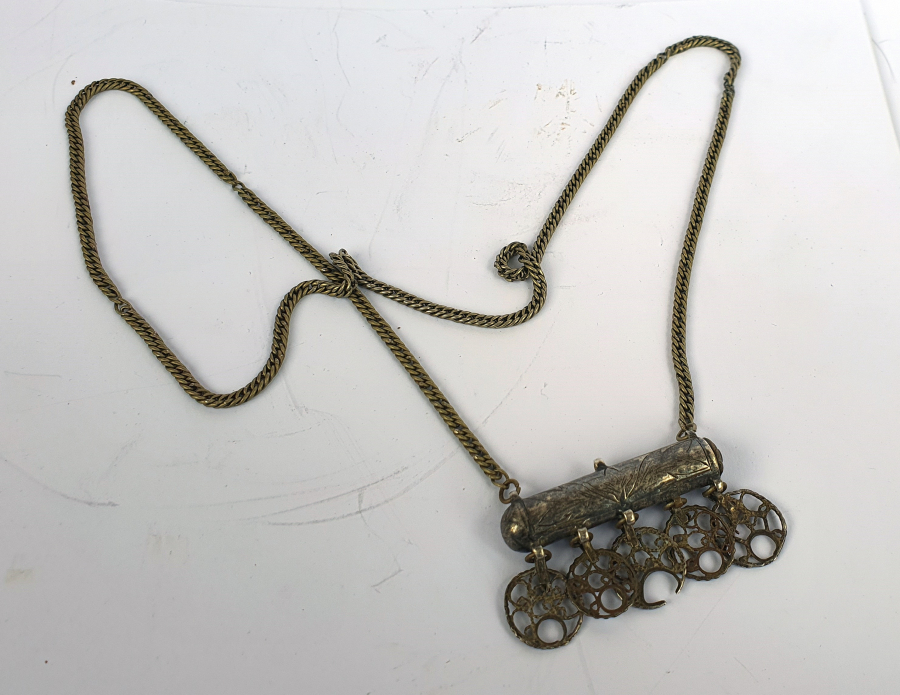 OSMANLI DÖNEMİ SAVATLI VE İPEK ZİNCİRLİ HAMAYIL