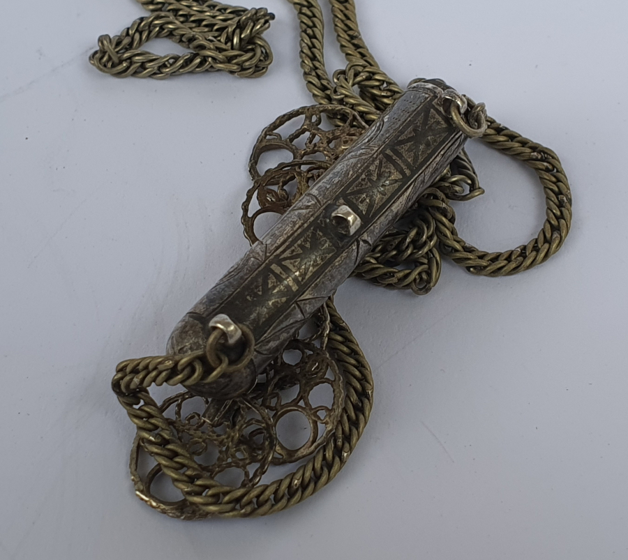 OSMANLI DÖNEMİ SAVATLI VE İPEK ZİNCİRLİ HAMAYIL