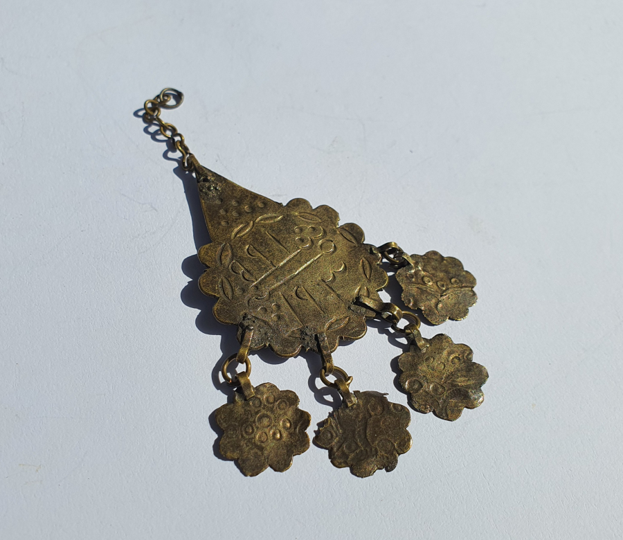 OSMANLI DÖNEMİ SENE 91 YAZILI ARMUDİ TILSIM KOLYE