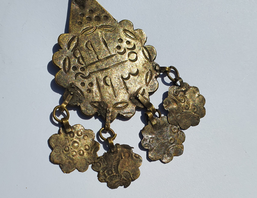 OSMANLI DÖNEMİ SENE 91 YAZILI ARMUDİ TILSIM KOLYE