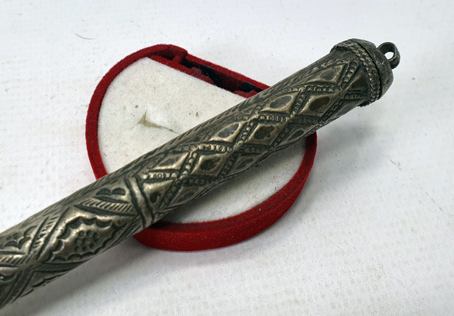 OSMANLI DÖNEMİ TEKKE İŞİ BÜYÜK BOY GÜMÜŞ UÇKURLUK