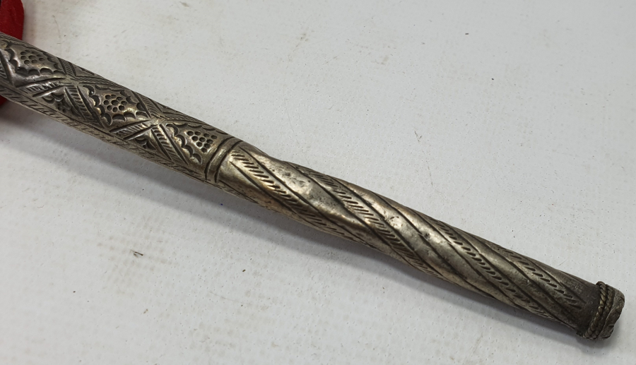 OSMANLI DÖNEMİ TEKKE İŞİ BÜYÜK BOY GÜMÜŞ UÇKURLUK