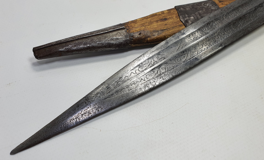 OSMANLI DÖNEMİ ÜZERİNDE BEYİT YAZILI NADİR ÇERKES KAMASI