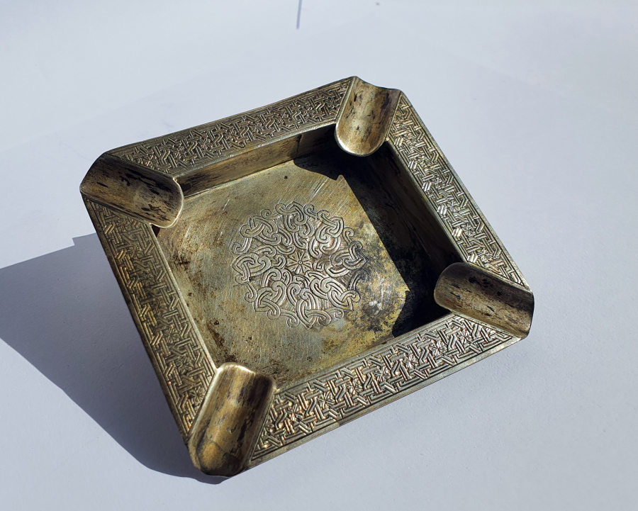 OSMANLI OSMANLICA VE ERMENİCE VAN DAMGALI GÜMÜŞ KÜLLÜK