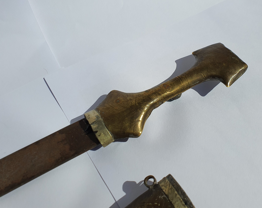 SAP KISMINDA HAÇ BULUNAN RUM İŞİ KAMA - HANÇER