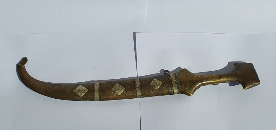 SAP KISMINDA HAÇ BULUNAN RUM İŞİ KAMA - HANÇER