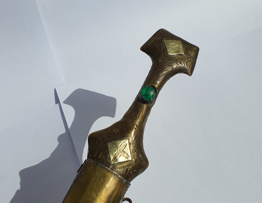 SAP KISMINDA HAÇ BULUNAN RUM İŞİ KAMA - HANÇER