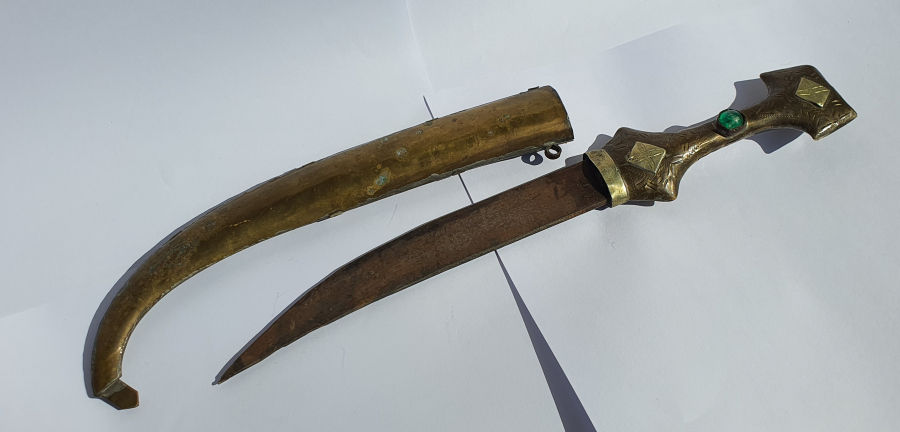 SAP KISMINDA HAÇ BULUNAN RUM İŞİ KAMA - HANÇER