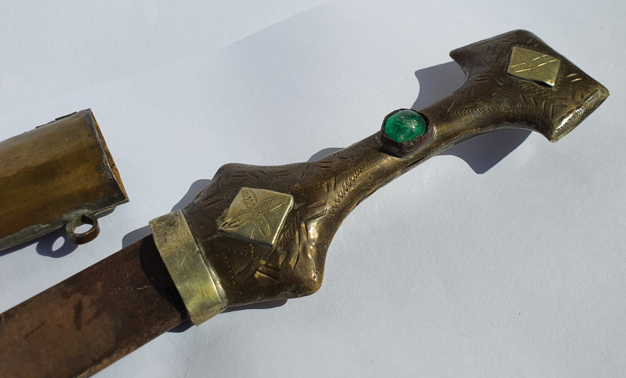 SAP KISMINDA HAÇ BULUNAN RUM İŞİ KAMA - HANÇER