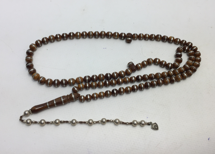 ÖZEL YAPIM GÜMÜŞ ÇAKMALI USTA İŞİ KUKA 99 LU NAMAZ TESBİHİ