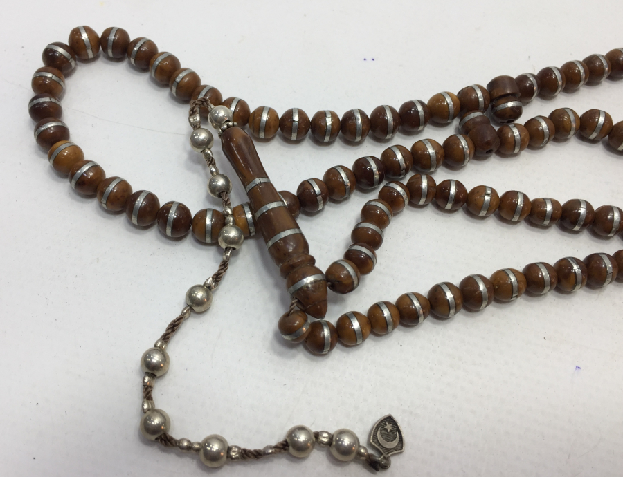 ÖZEL YAPIM GÜMÜŞ ÇAKMALI USTA İŞİ KUKA 99 LU NAMAZ TESBİHİ