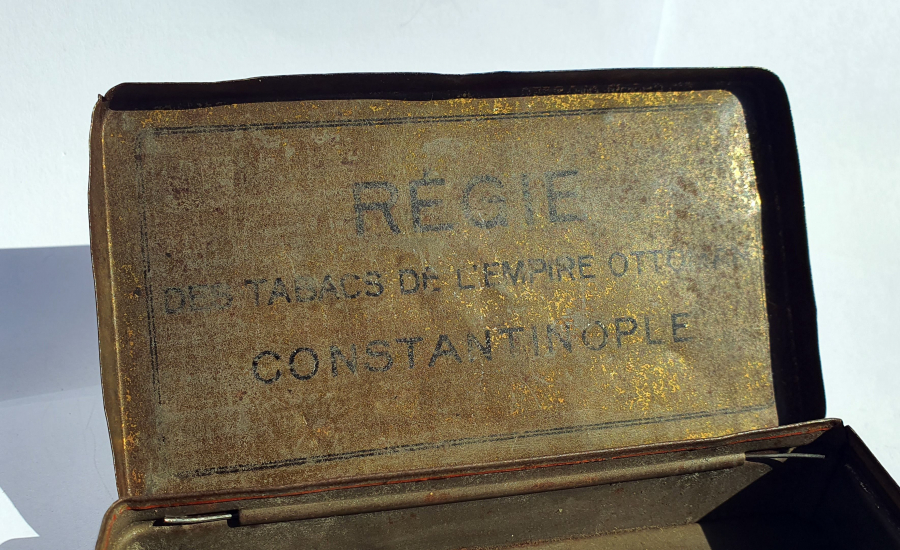 ÜZERİ OSMANLICA YAZILI TÜTÜN TABAKASI