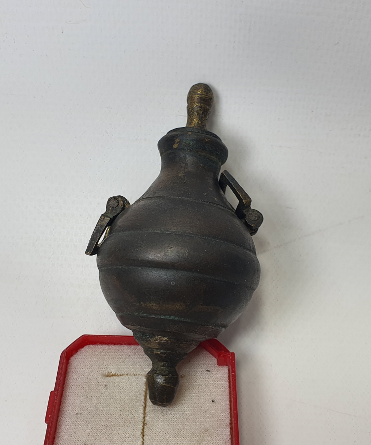 OSMANLI DÖNEMİ BRONZ BARUTLUK