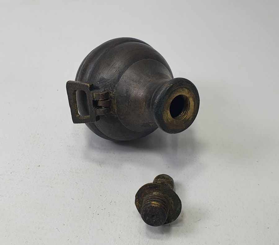 OSMANLI DÖNEMİ BRONZ BARUTLUK