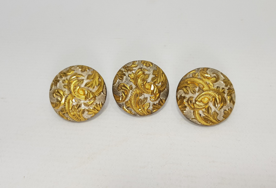 OSMANLI DÖNEMİ SARAY İŞİ ÜÇ ADET DÜĞME