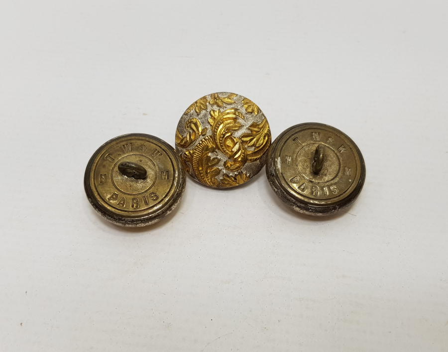 OSMANLI DÖNEMİ SARAY İŞİ ÜÇ ADET DÜĞME