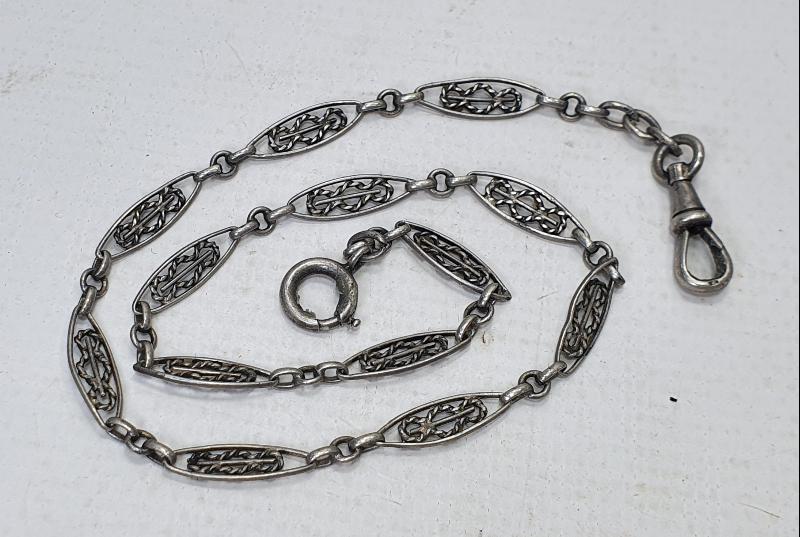 OSMANLI DÖNEMİ TELKARİ İŞÇİLİKLİ GÜMÜŞ CEP SAATİ KÖSTEĞİ