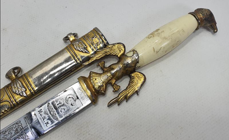 BAKALİT SAPLI ÇOK NADİR HAVACI SUBAY MEÇİ