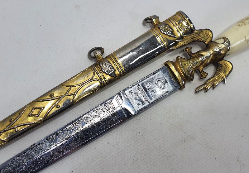 BAKALİT SAPLI ÇOK NADİR HAVACI SUBAY MEÇİ