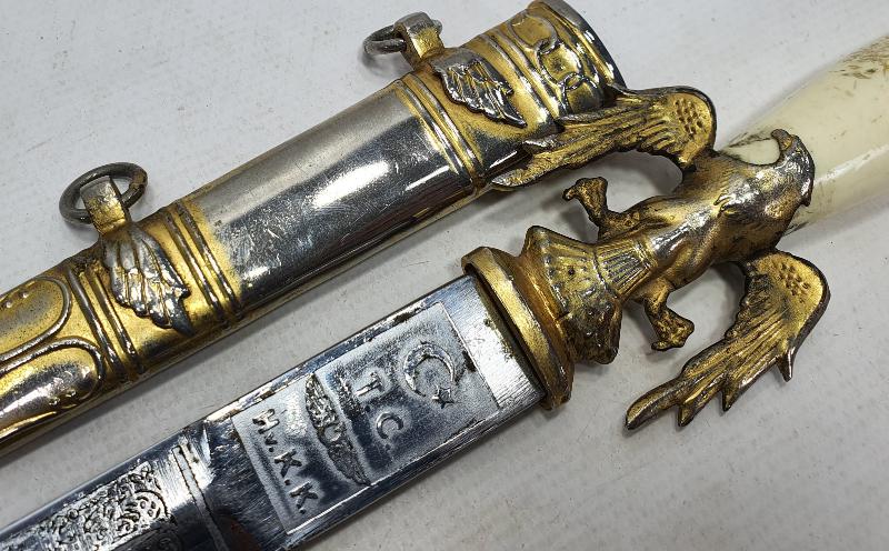 BAKALİT SAPLI ÇOK NADİR HAVACI SUBAY MEÇİ