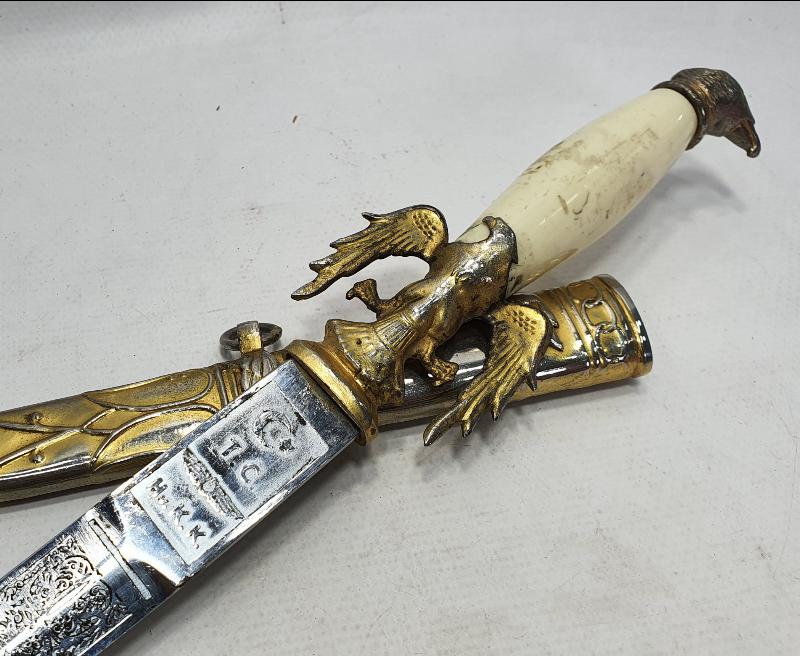 BAKALİT SAPLI ÇOK NADİR HAVACI SUBAY MEÇİ