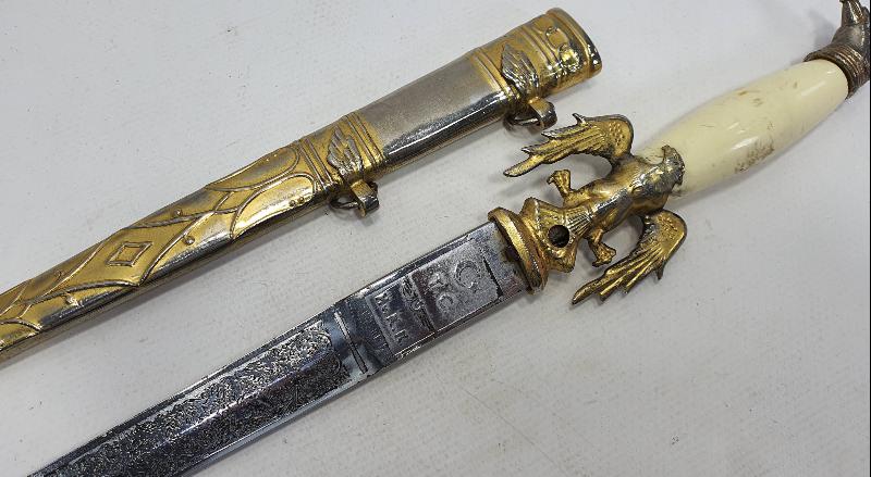 BAKALİT SAPLI ÇOK NADİR HAVACI SUBAY MEÇİ