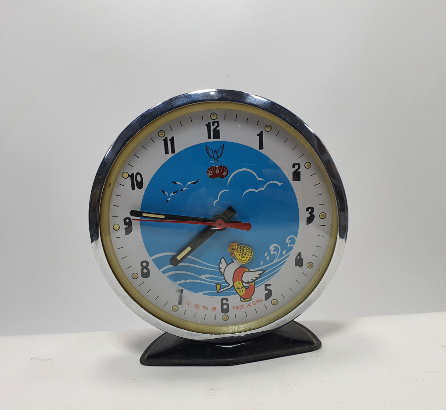 ÇİL KONDİSYONDA NOSTALJİK ESKİ ÇİN ÖRDEKLİ SAAT