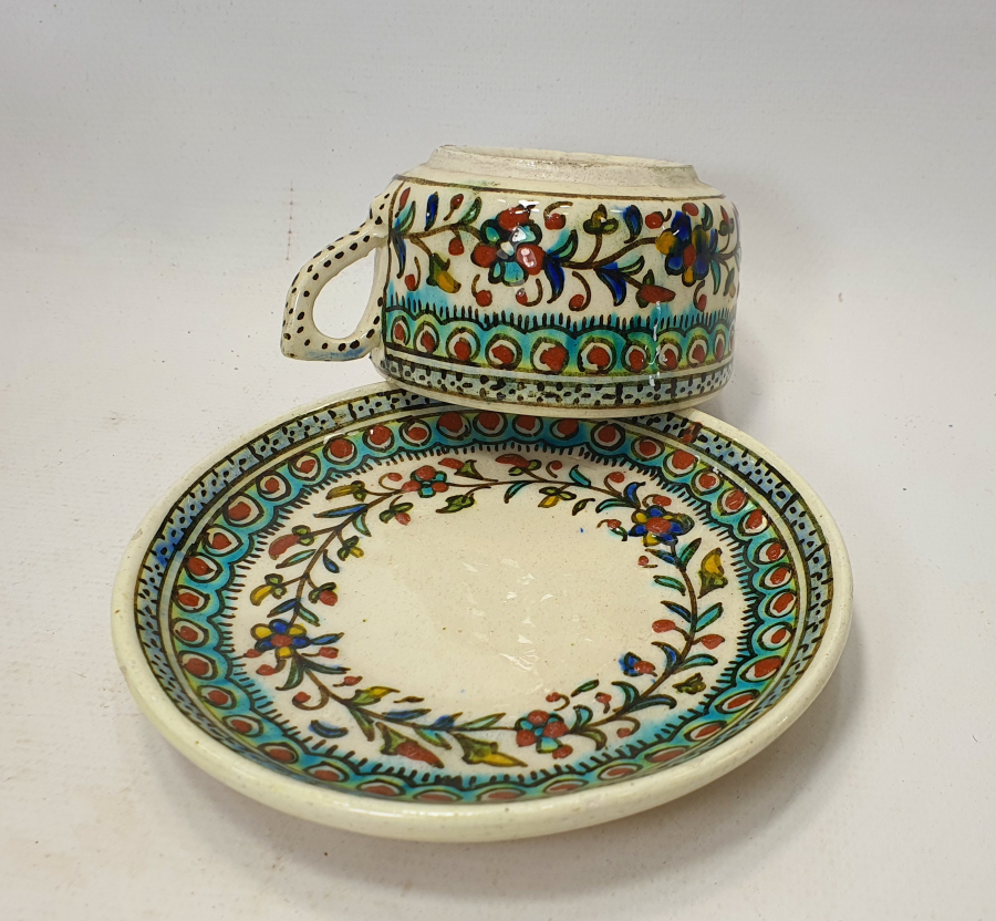 CUMHURİYET BAŞLARI KÜTAHYA İŞİ FİNCAN VE ALTLIĞI