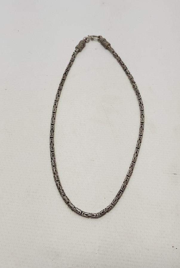 GÜMÜŞ KRAL ZİNCİR KOLYE 