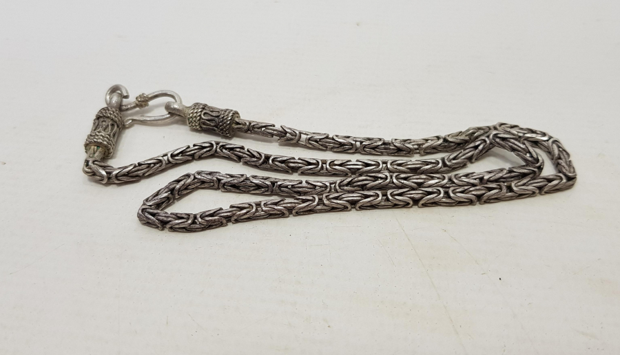 GÜMÜŞ KRAL ZİNCİR KOLYE 