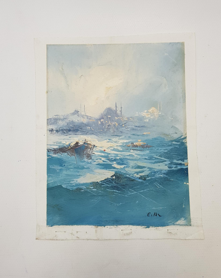 İMZALI YAĞLIBOYA RESİM 